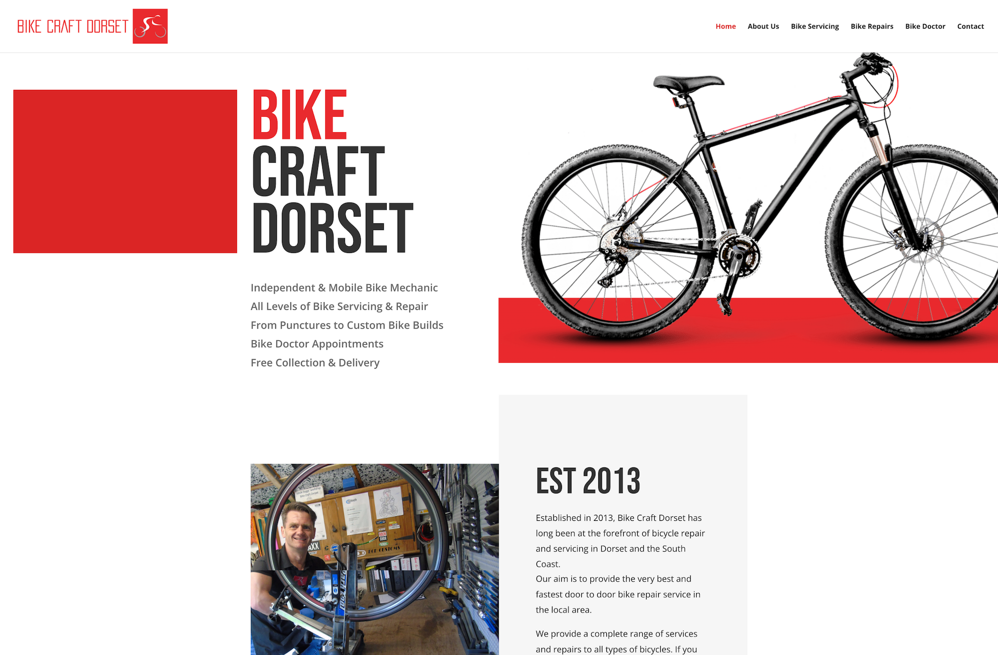 Bike Craft Dorset Website